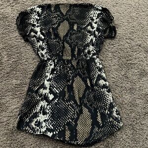 Chic Snake Print Dress